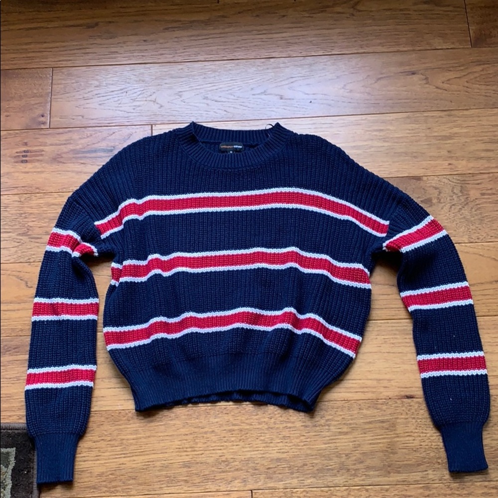 Forever 21 cropped striped sweater